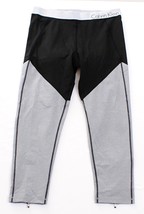 Calvin Klein Performance Black &amp; Silver Compression Running Tights Men&#39;s... - £63.74 GBP