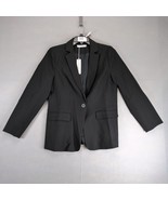 NWT Cicy Bell Black Blazer Jacket Women&#39;s L Single Button Notched Lapel ... - $551.25 MXN