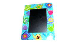 plastic PHOTO FRAME w/glass insert, table stand 8x9.75" photo 4.5x6.5" (... - $2.10