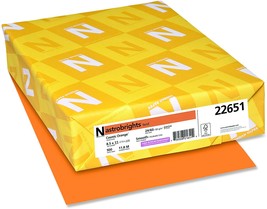 Neenah Astrobrights Color Paper, 8.5” X 11”, 24 Lb/89 Gsm, Cosmic Orange... - £33.02 GBP