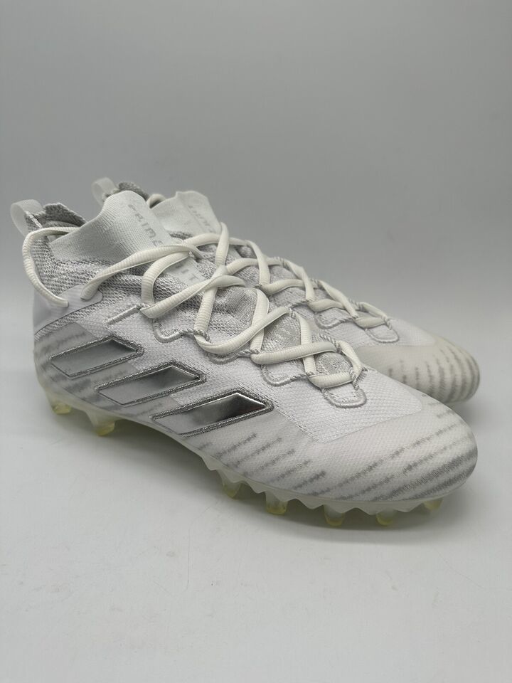 Primary image for Adidas Freak Ultra 20 White Silver Football Lacrosse Cleats EF3475 Mens Size 14