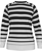 Classic timeless Men&#39;s T-shirt with long sleeves and black and gray stripes - £31.45 GBP