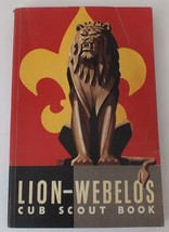 Vintage Lion Webelos Cut Scout Book BSA 1954 Good with some witting - £6.89 GBP
