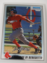 2010 Bowman Chrome #BCP144 Thomas Di Benedetto Boston Red Sox RC Basebal... - £0.80 GBP