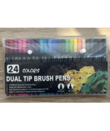Dual Brush Marker Pens for Coloring 24 Colored Markers Fine Point and Br... - $20.43 CAD