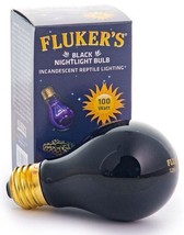 Flukers Black Nightlight Bulb Incandescent Reptile Light - 100 watt - £8.21 GBP