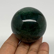 170.6g, 2&quot;(50mm), Natural Moss Agate Sphere Ball Gemstone @India,B22429 - £15.94 GBP