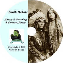 52 old books SOUTH DAKOTA -  History &amp; Genealogy - SD Families County  DVD - £5.44 GBP