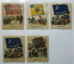1975 Fleer National Flag Foundation Sticker Lot of 5 Fort Moultrie Grand Union + - $14.73