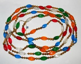 Vintage Christmas Garland Japan - Plastic & Glass Beads 2 of 2 - Japan - $15.00