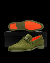 Men's TAYNO Shoes Soft Micro Suede Slip-on Loafer THE CAPRIO S Lime Green image 5