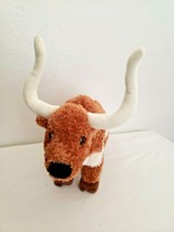 Four Seasons Hotel Texas Longhorn Bull Plush Stuffed Animal Cow Brown - £19.46 GBP