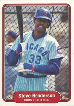 1982 Fleer Steve Henderson 597 Cubs - £0.78 GBP