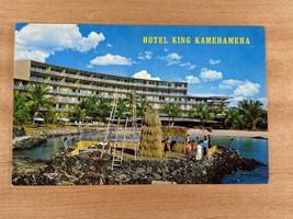 Vintage Hotel King Kamehameha Kaliua Kona Big Island Hawaii Unposted Postcard - £3.78 GBP