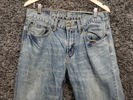 American Eagle Jeans Men 32x34 Blue Bootcut Mid Rise Casual Denim Pants - £18.42 GBP