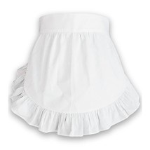 Waist Apron Kitchen Cooking Restaurant 100% Cotton Bistro Half Aprons Wi... - £23.59 GBP