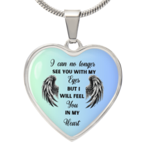 No Longer Seen, Forever Felt – Memorial Necklace – In Loving Memory Hear... - $1,024.26 MXN+