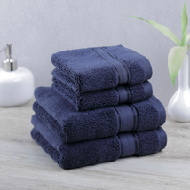 Purely Indulgent 4-Piece Egyptian Cotton Hand Towel and Washcloth Set - £34.43 GBP