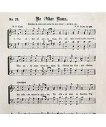 1883 Gospel Hymn No Other Name Sheet Music Victorian Religious Ephemera ... - $28.01 CAD