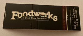 Vintage Matchbook Cover Matchcover Foodworks Restaurant Ontario Canada - £1.99 GBP