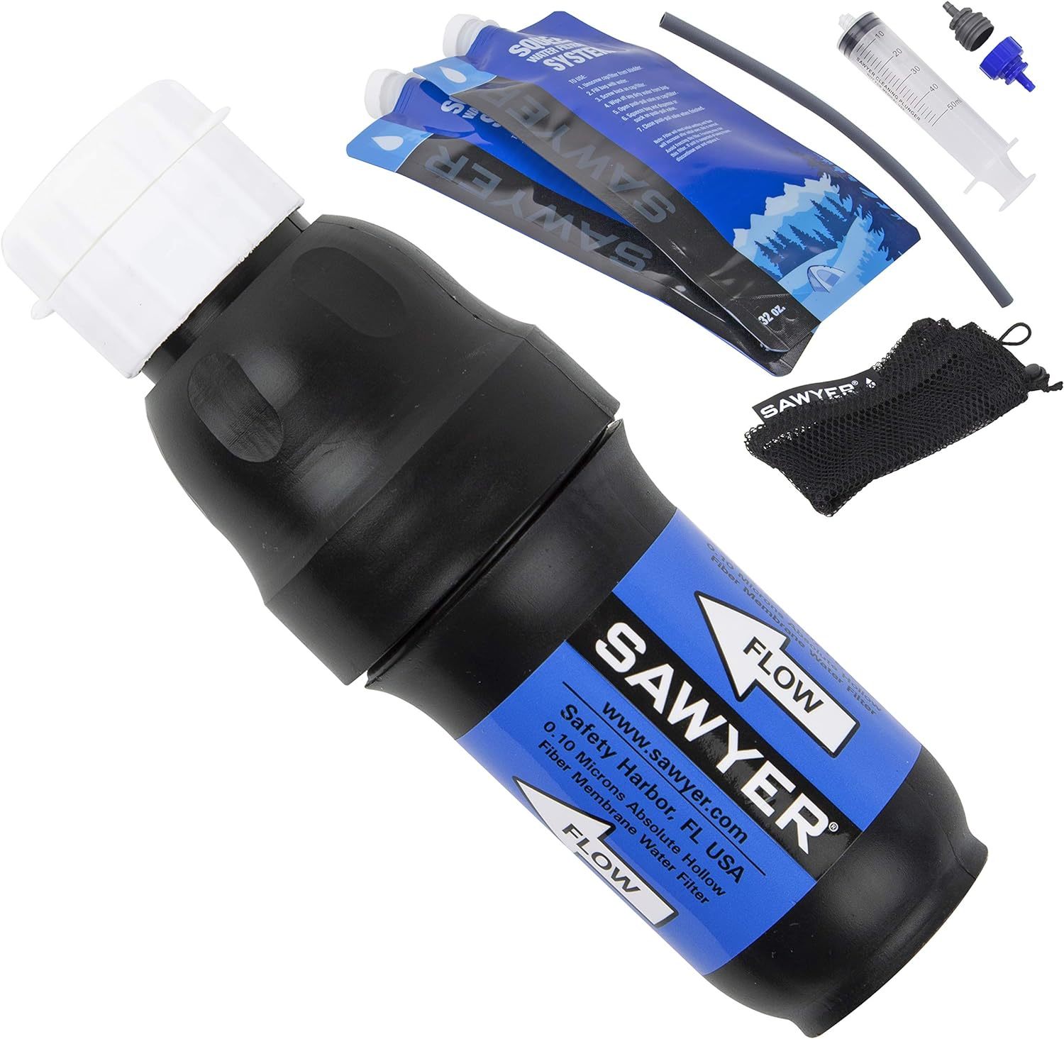 Sawyer Products Sp129 Squeeze Water Filtration System W/ Two 32-Oz Squeeze - $59.99