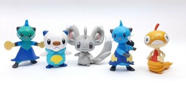 Pokemon Jakks 3&quot; Figure lot Scaggy Dewott Minccino Oshawott - $11.54