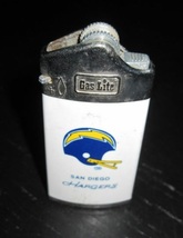 Vintage Gas Lite NFL Football Team San DIEGO CHARGERS Lighter - $6.99