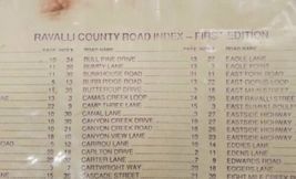 Vtg Ravalli County Montana Road Index Map Collection FIRST EDITION Large 24"x18" image 3