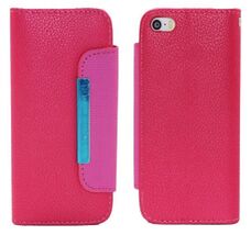 AOKO Wallet Case - iPhone 5-5S - Pink - $5.76