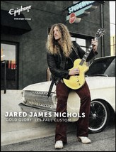 Jared James Nichols Epiphone Gold Glory Les Paul Custom guitar advertisement ad - £3.37 GBP