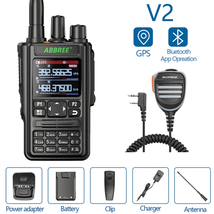 Walkie Talkie Bluetooth GPS Air Band 136-520Mhz Full Band Wireless Copy Frequenc - £111.77 GBP