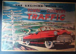 Vtg 1950 The Exciting Game of Town and Country Traffic NRFP NOS Great Gr... - $75.00