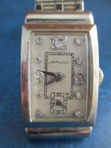 Vintage Hamilton 14K Solid Gold &amp; Diamond Dial Men&#39;s Watch W/SPEIDEL Band - £716.37 GBP