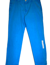 Hugo Boss Men Bright Blue Casual Cotton Stylish Pants Size US 40 EU 56 - £101.36 GBP