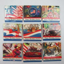 9 Vintage Matchbooks 1976 Happy Birthday America Revolution Bicentennial July 4 - £21.45 GBP
