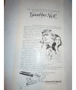 Vintage Gillette Techmatic It&#39;s Good Bye Nick Print Magazine Advertiseme... - £3.92 GBP