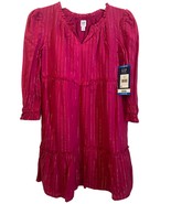 GAP Kids Girls Large 10 12 Dress Long Sleeve Ruffle Sleeve Gold Stripes ... - $14.88 CAD