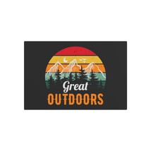 Personalized Metal Sign - Retro Great Outdoors Graphic, White Matte Fini... - £33.82 GBP+