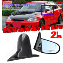 Carbon Spoon Style Side Rear View Mirror For Honda For Civic EK 4Dr Sedan 96-00  - £58.69 GBP