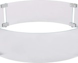 Fire Sense Fire Pit Wind Guard | Round | Clear Glass | 26 Inches | Tempered - £72.35 GBP