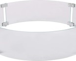 Fire Sense Fire Pit Wind Guard | Round | Clear Glass | 26 Inches | Tempered - $91.95