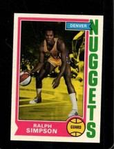 1974-75 Topps #219 Ralph Simpson Nm Nuggets Nicely Centered *X94005 - £4.23 GBP
