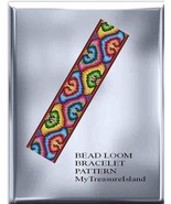 Bead Loom Pattern Hearts Vintage Motif Bracelet Pattern PDF BP_73 - $102.96 MXN
