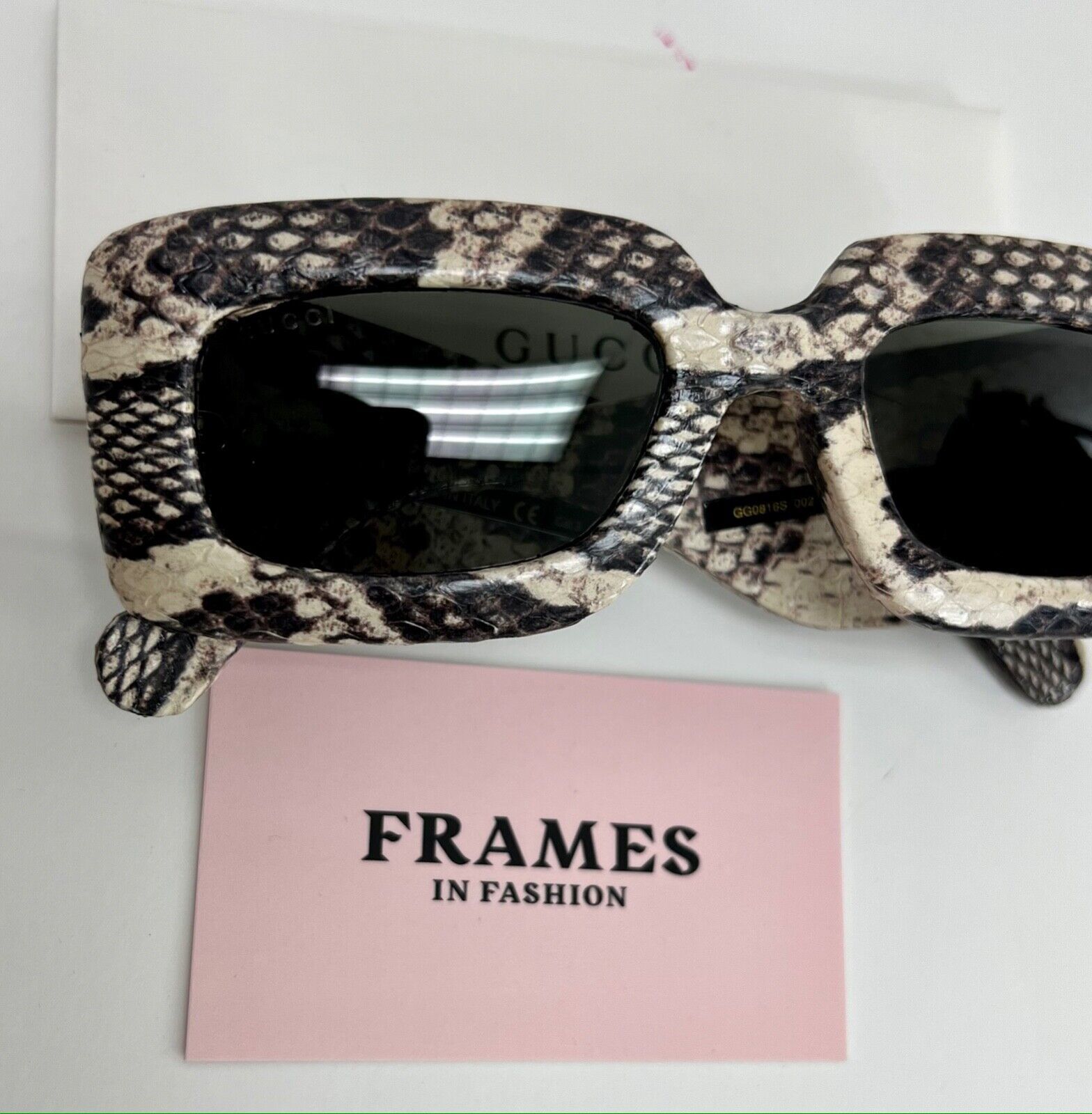 GUCCI MATELASSE 0816 Gray Python Snake and 50 similar items