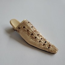 Just The Right Shoe By Raine Aristocrat Beige Embellished Item # 25084 Vintage - £7.45 GBP