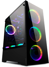 B-Voguish Gaming PC with Tempered Glass Mid Tower, USB3.0, Support E-ATX - $115.82