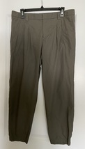 Vince pleated front pants elastic at ankle gray 8 thumb200