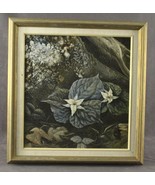 Original Art Oil Painting JOAN HENLEY Trillium Blooms Forest Floor Roano... - £295.65 GBP