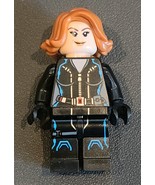LEGO Black Widow Minifigure Black Jumpsuit Marvel Avengers sh0186 76032 ... - $11.99