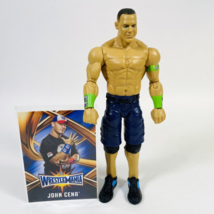 WWE John Cena Green Bands Basic Wrestling Action Figure W/ Card NXT Mattel 2017 - £7.58 GBP